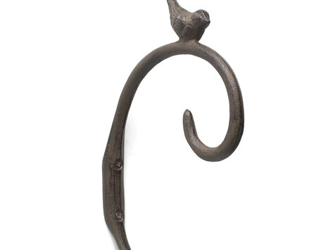 Crochet oiseau perché brun