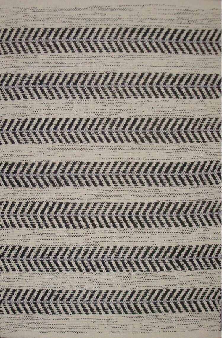 Tapis Dhurrie Arrow Black 2' x 2'11"