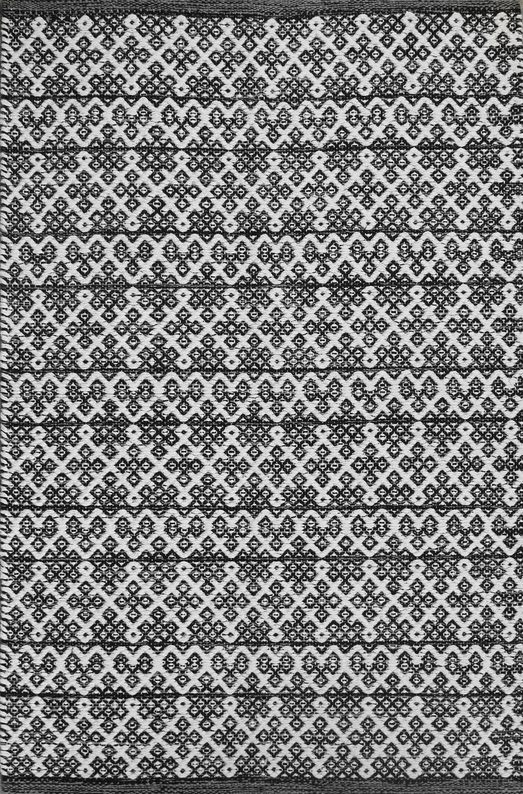 Tapis Dhurrie Jazzy Black 2' x 2'11"