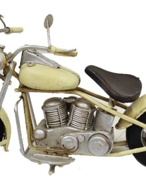 Moto vintage blanche