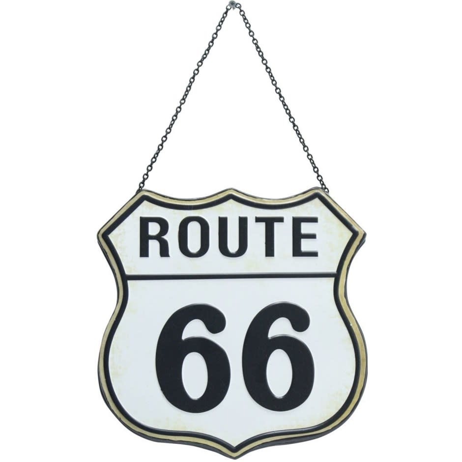Route 66 blanc suspendu