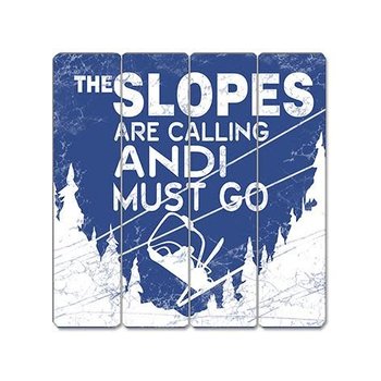 Affiche - Slopes are calling 
