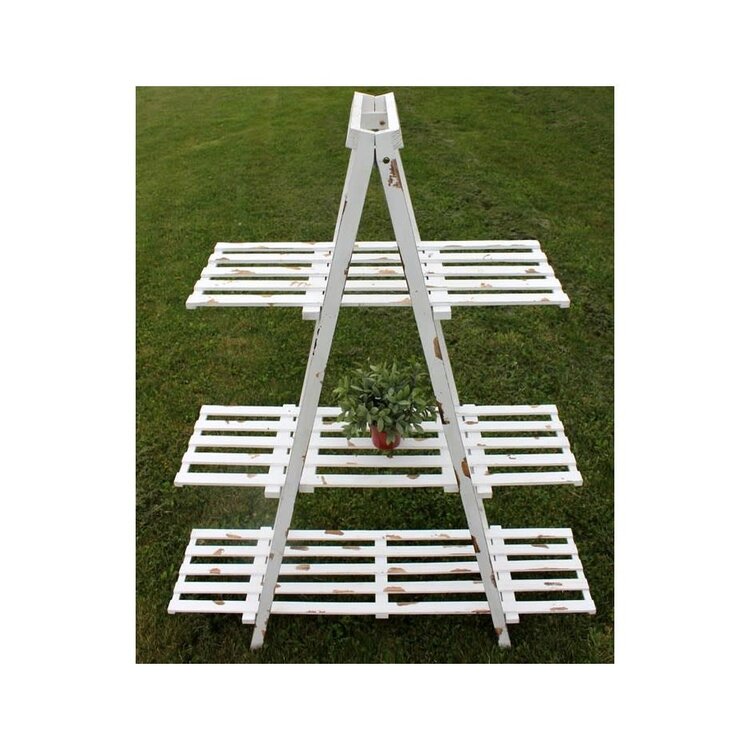 Étagère blanche en bois