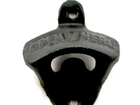 Ouvre-bouteille mural noir