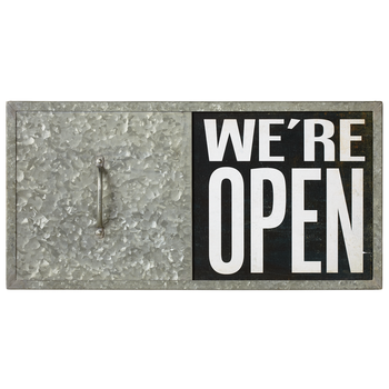 Affiche  coulissante - We're open/close