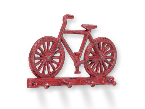 Crochet vélo rouge antique