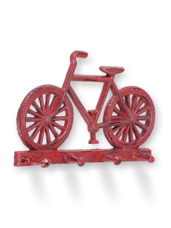 Crochet vélo rouge antique