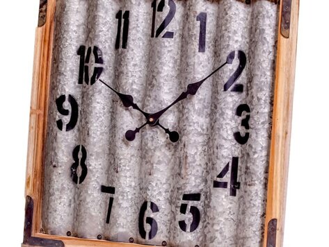 Horloge murale en métal ondulé  22.4"x22.4"