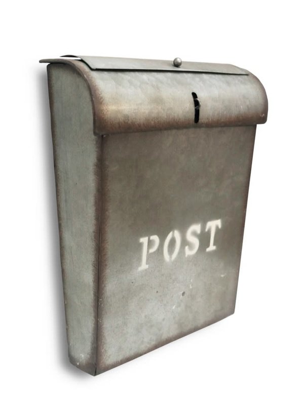 Boîte aux lettres en métal rustique (POST)