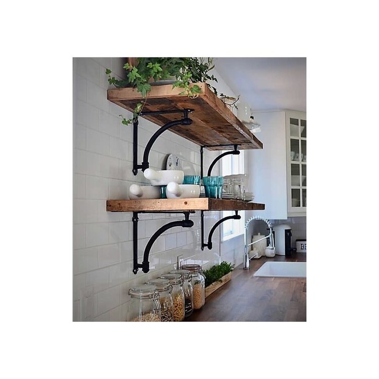 Support à tablette demi-rond noir 9.6"x9.6" (grand)