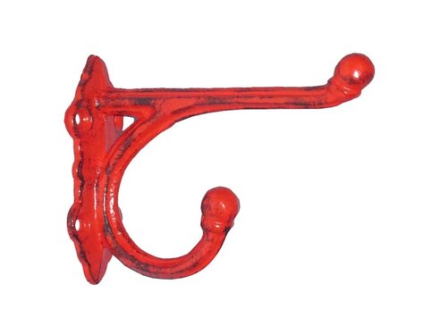 Crochet rouge double