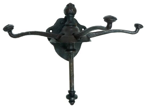 Patère coulissante noire