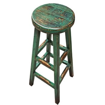 Tabouret de comptoir rond Kovu vert