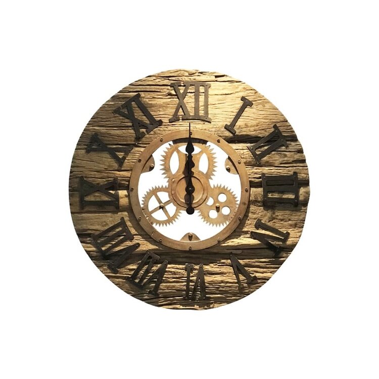 Horloge en bois dormeur 24.8"D