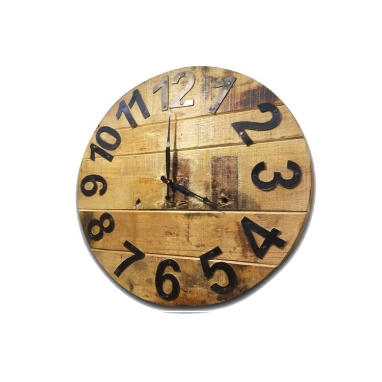 Horloge en bois rustique   16"