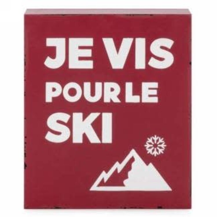 Bloc déco - Je vis pour le ski