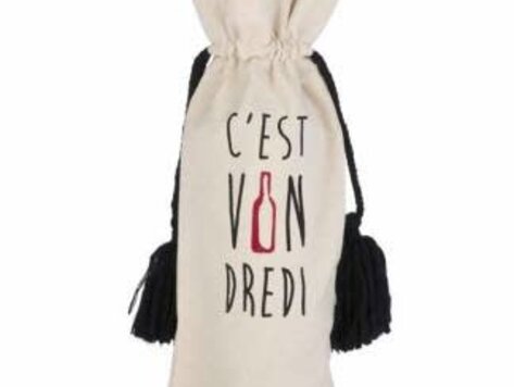 Sac à bouteille de vin- C'est vindredi