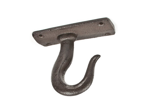 Crochet à base rectangulaire brun