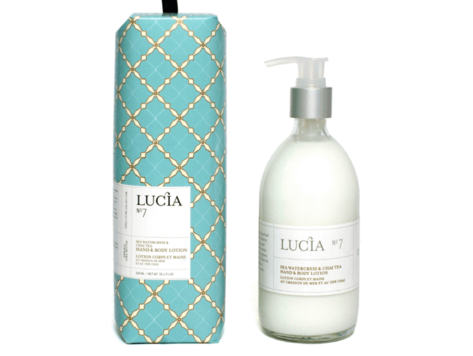 Lucia # 7: Lotion pour le corps  -  Cresson de mer et thé Chai