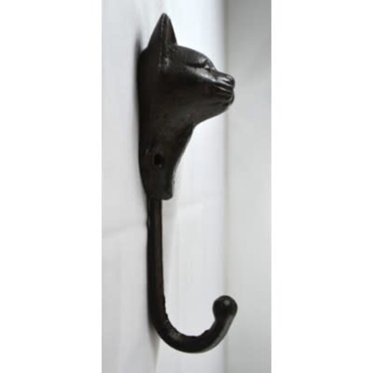 Crochet tête de chat brun