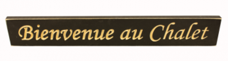 Affiche - Bienvenue au chalet