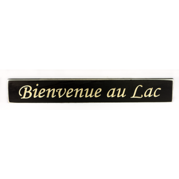 Affiche en bois -  Bienvenue au lac