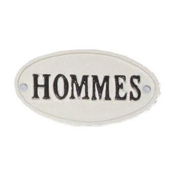 Plaque en fonte - Hommes