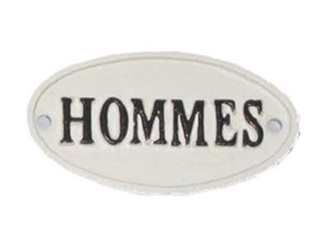 Plaque en fonte - Hommes