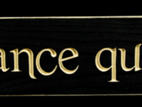 Affiche  en bois - Une chance qu'on s'a