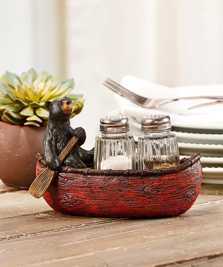 Salière & Poivrière ours/canot