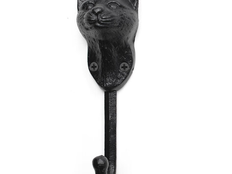 Crochet tête de chat noir