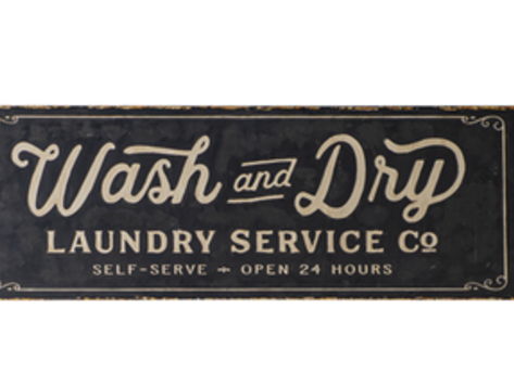 Affiche en métal -  Wash and Dry