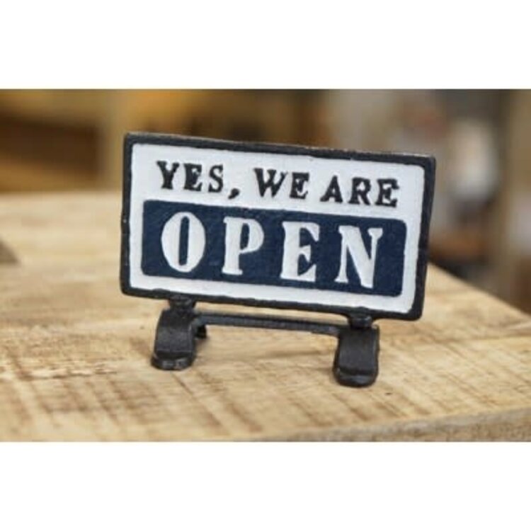 Plaque en fonte - sorry, we are closed