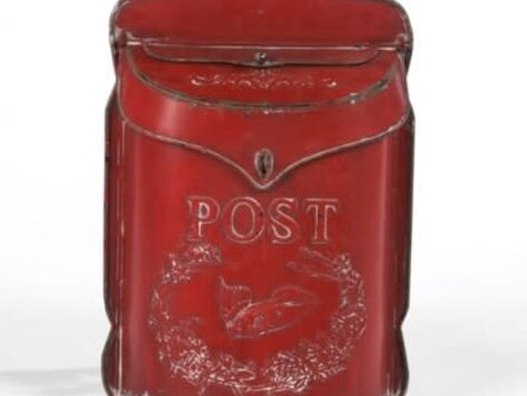 Boite à lettres rouge