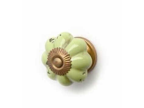 Poignée  mini melon cera verte