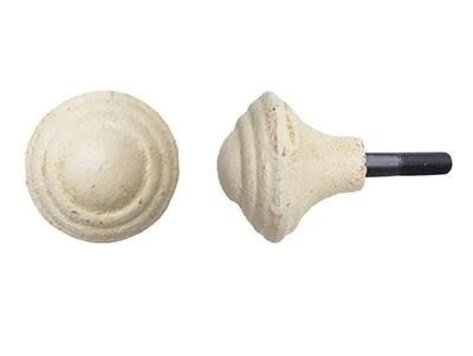 Poignée ronde blanche