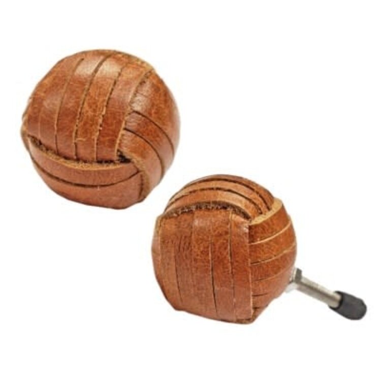 Poignée brune en cuir