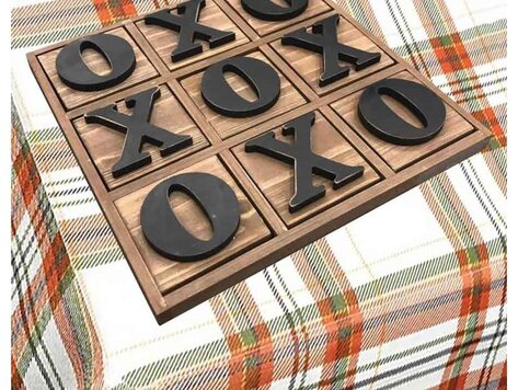 Tic-Tac-Toe en bois