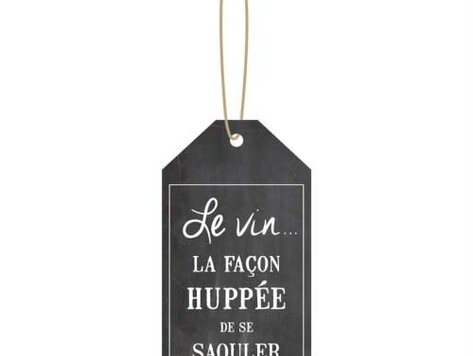 Étiquette à vin - La façon la plus huppée...