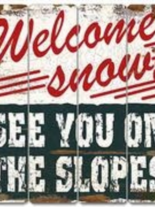 Affiche - Welcome snow 16"x16"
