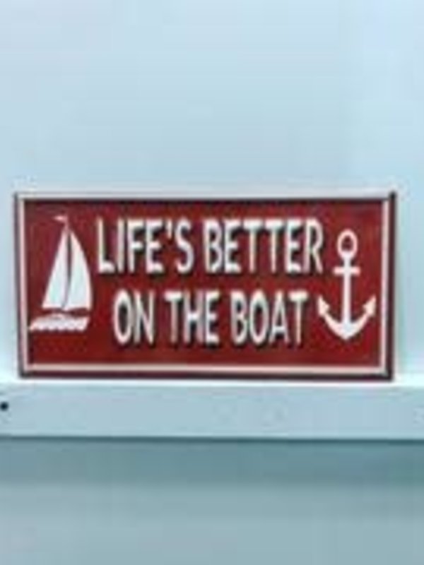 Affiche en métal - Life on the boat
