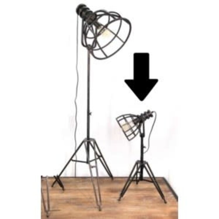 Lampe de table noire