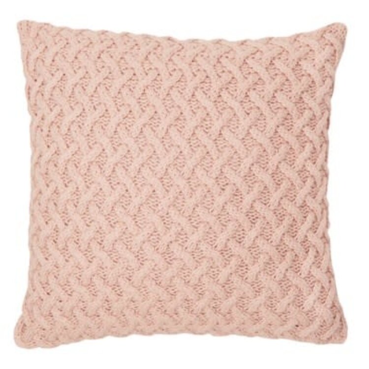 Coussin rose  Béatrice 24 x 24
