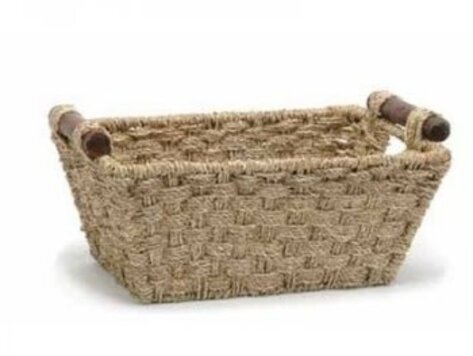 Panier rectangulaire tressé