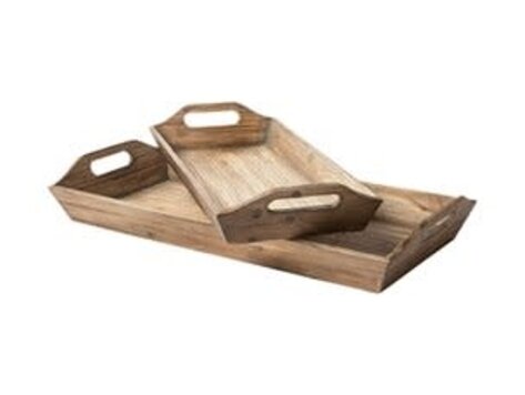 Cabaret rectangulaire en bois - petit