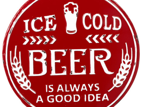 Affiche en métal - Ice cold beer
