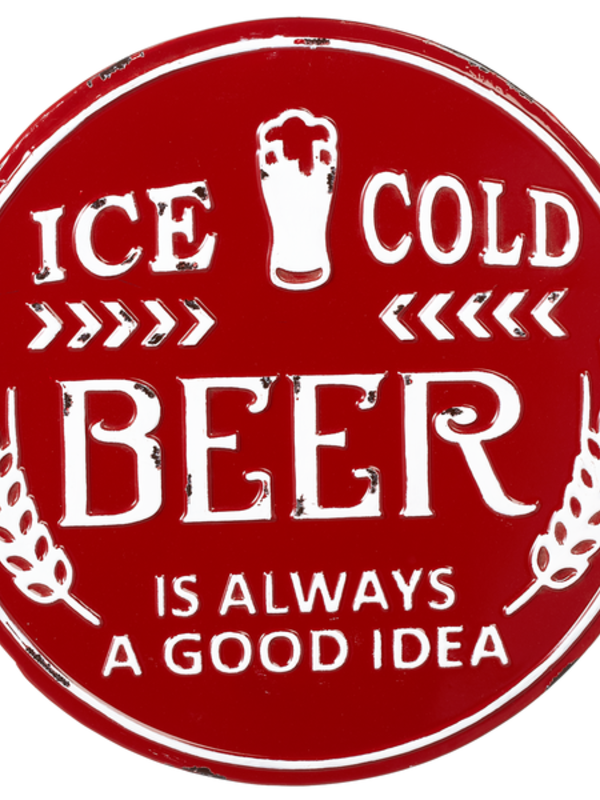 Affiche en métal - Ice cold beer