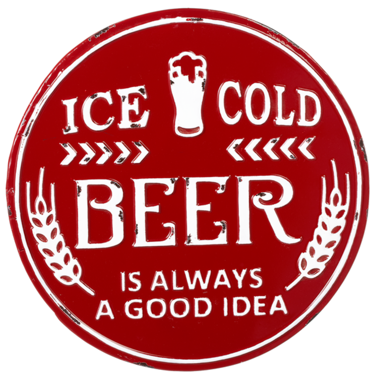 Affiche en métal - Ice cold beer