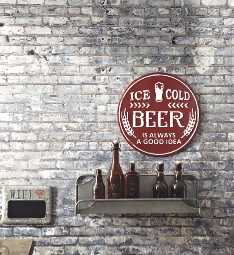 Affiche en métal - Ice cold beer