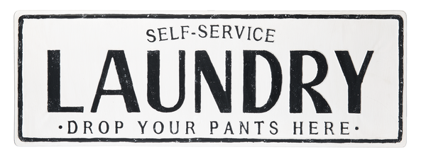 Affiche en métal - Self-service Laundry